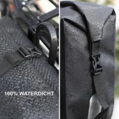Dutch Mountains Enkele Fietstas | Sterke En 100% Waterdichte Fietstas En Schoudertas In 1 | 24 Liter | Carbon / Zwart -Windgoo Shop 550x550 1092