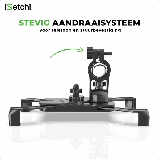 ISetchi Telefoonhouder Fiets Met 360 Graden Rotatie - Stevig & Stabiel - Ook Voor Scooter & Motor Gsm Telefoon Houder Fiets - Anti Shock & Vibratie Ontwerp - Fietshouder Smartphone Mobiel - Zwart 10 ISetchi Telefoonhouder Fiets Met 360 Graden Rotatie - Stevig & Stabiel - Ook Voor Scooter & Motor Gsm Telefoon Houder Fiets - Anti Shock & Vibratie Ontwerp - Fietshouder Smartphone Mobiel - Zwart - Afbeelding 10