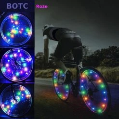BOTC Wielverlichting Fiets - 20 Holders - Spaakverlichting LED - Lichtsnoer Fietswiel - 20 Leds - 220CM - Kleurrijk 16 BOTC Wielverlichting Fiets - 20 Holders - Spaakverlichting LED - Lichtsnoer Fietswiel - 20 Leds - 220CM - Kleurrijk -Windgoo Shop 550x550 1121