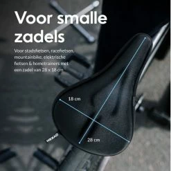 Dyken Zadelhoes Fiets Gel - Zadeldek - Universele Fietszadelhoes - Smalle Zadels - Zwart -Windgoo Shop 550x550 1126