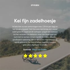 Dyken Zadelhoes Fiets Gel - Zadeldek - Universele Fietszadelhoes - Smalle Zadels - Zwart -Windgoo Shop 550x550 1130