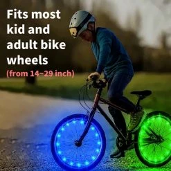 BOTC Wielverlichting Fiets - 20 Holders - Spaakverlichting LED - Lichtsnoer Fietswiel - Fiets Wiel Licht - 20 Leds - 220CM - Rood -Windgoo Shop 550x550 1140