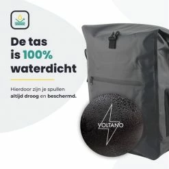 Voltano Luxe Fietstas / Rugtas 28L - Zwart - Enkele Pakaftas - 100% Waterdicht - Met Laptop Compartiment 20 Voltano Luxe Fietstas / Rugtas 28L - Zwart - Enkele Pakaftas - 100% Waterdicht - Met Laptop Compartiment -Windgoo Shop 550x550 1163
