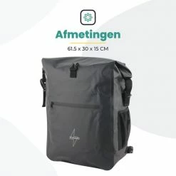 Voltano Luxe Fietstas / Rugtas 28L - Zwart - Enkele Pakaftas - 100% Waterdicht - Met Laptop Compartiment 24 Voltano Luxe Fietstas / Rugtas 28L - Zwart - Enkele Pakaftas - 100% Waterdicht - Met Laptop Compartiment -Windgoo Shop 550x550 1166