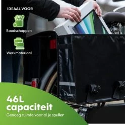 Ekostar Dubbele Fietstas - Waterdicht - 46 L - E-Bikes - Zwart - OOK Voor Elektrische Fietsen 13 Ekostar Dubbele Fietstas - Waterdicht - 46 L - E-Bikes - Zwart - OOK Voor Elektrische Fietsen -Windgoo Shop 550x550 121