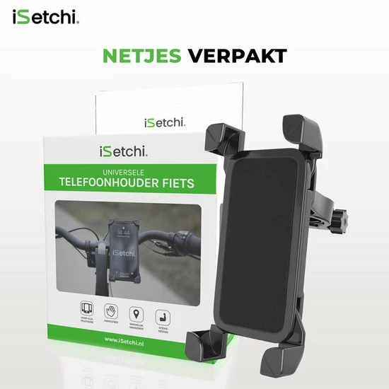 ISetchi Telefoonhouder Fiets Met 360 Graden Rotatie - Stevig & Stabiel - Ook Voor Scooter & Motor Gsm Telefoon Houder Fiets - Anti Shock & Vibratie Ontwerp - Fietshouder Smartphone Mobiel - Zwart 17 ISetchi Telefoonhouder Fiets Met 360 Graden Rotatie - Stevig & Stabiel - Ook Voor Scooter & Motor Gsm Telefoon Houder Fiets - Anti Shock & Vibratie Ontwerp - Fietshouder Smartphone Mobiel - Zwart - Afbeelding 17