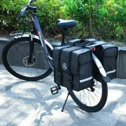 AG Fietstas 46 Liter - Dubbele Fietstas - Extra Veel Ruimte - Waterafstotend - Reflectoren Fietstassen - Electrische Fietsen - Zwart - Dubbel -Windgoo Shop 550x550 164