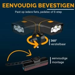 AXIMO Fietsverlichting 500 Lumen - Fietslamp USB Oplaadbaar LED - Voorlicht En Achterlicht - Fietslicht Set -Windgoo Shop 550x550 176