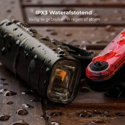 LifeGoods LED Fietsverlichting Set - Voorlicht En Achterlicht - USB Oplaadbaar - Zwart -Windgoo Shop 550x550 178