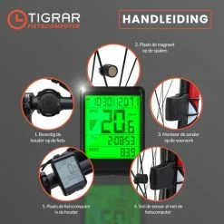 Tigrar Kilometerteller Fiets - Fietscomputer Draadloos - KM Teller Fiets - Waterdicht Met 17 Functies Snelheidsmeter 13 Tigrar Kilometerteller Fiets - Fietscomputer Draadloos - KM Teller Fiets - Waterdicht Met 17 Functies Snelheidsmeter -Windgoo Shop 550x550 223