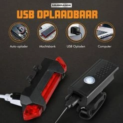 MM Brands Fietslamp - Fietsverlichting - Voorlicht En Achterlicht - USB Oplaadbaar - LED -Windgoo Shop 550x550 254