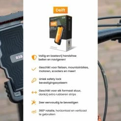 R2B Robuuste Telefoonhouder Fiets Met 360 Graden Rotatie - Gsm Houder - Ook Voor Scooter En Motor - Accessoires - Model "Delft" -Windgoo Shop 550x550 301