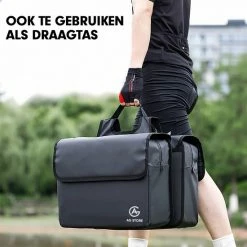 AG Fietstas -dubbele Fietstas - Fietstassen - Electrische Fietsen - Zwart - Dubbel - Waterdicht - 37 Liter -volwassenen - Elektrische Fiets - Reflectoren - 100% Polyster -Windgoo Shop 550x550 314