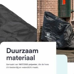 Vento Fresco Fietshoes Voor 1/2 Fietsen Waterdicht - Fietsbeschermhoes Elektrische Fiets XL - Universeel - Zwart Met Opbergzak - 200x110x70 Cm -Windgoo Shop 550x550 354