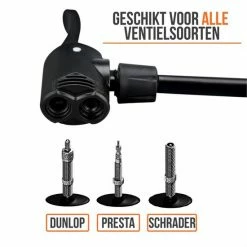 Strex Fietspomp - Drukmeter - 11 Bar Bal Pomp - Oranje -Windgoo Shop 550x550 398