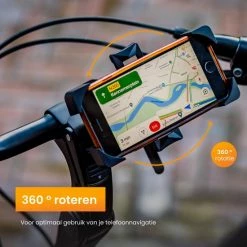 R2B Telefoonhouder Fiets Met 360 Graden Rotatie - Gsm Houder Fiets - Fiets Accessoires - Model "Gouda" -Windgoo Shop 550x550 406