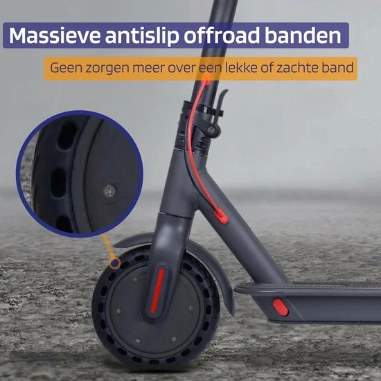 Kick&Move - Elektrische Step - E Scooter - Anti Lek Banden - 32 Km/u - App - LED Verlichting - Cruise Control - Schokbestendige Wielen - Anti Diefstal Optie 14 Kick&Move - Elektrische Step - E Scooter - Anti Lek Banden - 32 Km/u - App - LED Verlichting - Cruise Control - Schokbestendige Wielen - Anti Diefstal Optie - Afbeelding 14