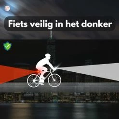Jevaza Fietsverlichting - Set (voor- En Achterlicht) - Oplaadbaar - USB - Voorlicht Fiets - Achterlicht Fiets - Fietsaccessoires - Verlichting -Windgoo Shop 550x550 424