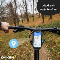 Dyken Frametas Fiets - Waterdichte Telefoonhouder - Fietstas Frame - Zwart -Windgoo Shop 550x550 462