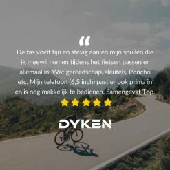 Dyken Frametas Fiets - Waterdichte Telefoonhouder - Fietstas Frame - Zwart -Windgoo Shop 550x550 465