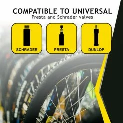 Dunlop Staande Fietspomp Pro Uitvoering - Analoge Drukmeter - Dubbele Ventielkop - Zwart -Windgoo Shop 550x550 49