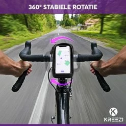 Kreezi Z3 Mobiele Telefoonhouder Fiets Waterdicht - Zwart - Ook Geschikt Voor Scooter & Motor - Fietshouder - GSM Houder -Windgoo Shop 550x550 504