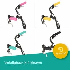 MyAddOn MyVeloGrips Ergonomische Handvatovertrek Voor Fietsgrepen Van Silicone Tegen Slapende Handen Tijdens Het Fietsen, Handvatovertrek Voor Alle Fietsengrepen, Handvathoes 2st. Geel 21x6,5x9cm -Windgoo Shop 550x550 532