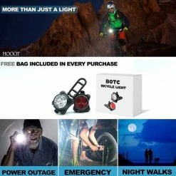 BOTC Fietsverlichting USB Oplaadbaar - Oplaadbare USB Led Fietslamp - Voorlicht & Achterlicht - Waterdicht -Windgoo Shop 550x550 56