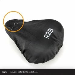 R2B Fietszadel Voor Dames En Heren - Inclusief Waterdichte Zadelhoes - Zwart - Reflectie En Ventilatie - Gel Zadel / Gelzadel -Windgoo Shop 550x550 577