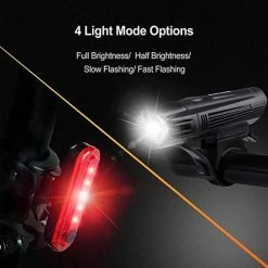 FIEZIO Fietsverlichting - USB Oplaadbaar LED Fietslampen Waterdicht -Windgoo Shop 550x550 599