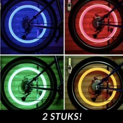Crazy Lights Spaakverlichting - LED Spaaklicht - Kleurrijke Spaaklampen - Fietslamp - Wielverlichting - 2 Stuks- Kinderfiets