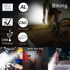 BOTC Fietsverlichting USB Oplaadbaar - Oplaadbare USB Led Fietslamp - Voorlicht & Achterlicht - Waterdicht -Windgoo Shop 550x550 61
