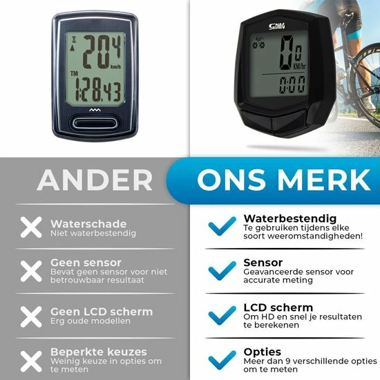 Indexr Kilometerteller Fiets - Waterdicht En Bedraad - Snelheidsmeter - Fietscomputer - Fiets Accessoires - Mountainbike Accesoires 7 Indexr Kilometerteller Fiets - Waterdicht En Bedraad - Snelheidsmeter - Fietscomputer - Fiets Accessoires - Mountainbike Accesoires - Afbeelding 7
