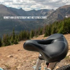Strex Fietszadel - Unisex - Extra Comfortabel - Ventilerend - Incl. Zadelhoes -Windgoo Shop 550x550 674