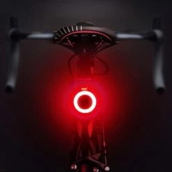 DesoMax Fietslicht Achterlicht LED USB Oplaadbaar Helder Rond - Achterlicht Voor Racefiets En MTB Herkenningslicht