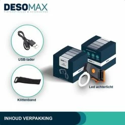 DesoMax Fietslicht Achterlicht LED USB Oplaadbaar Helder Rond - Achterlicht Voor Racefiets En MTB Herkenningslicht -Windgoo Shop 550x550 690