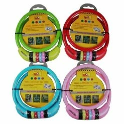 Stahlex 10mm / 65cm Kabelslot Schlechts 230g Met Cijferslot | Het Eerste Fietsslot Voor Uw Kind | Roze -Windgoo Shop 550x550 714