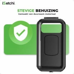 ISetchi Telefoonhouder Fiets Waterdicht L (5.5 Tot 7 Inch) - 360 Graden Rotatie - Ook Voor Scooter & Motor - Gsm Houder Fiets - Waterdicht IP67 Level - Zwart -Windgoo Shop 550x550 72