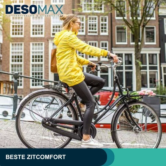 Deso All In One Fietszadel - Comfortabel Gel Zadel - Unisex - Zadelvering Ergonomisch Design - Zwart 5 Deso All In One Fietszadel - Comfortabel Gel Zadel - Unisex - Zadelvering Ergonomisch Design - Zwart - Afbeelding 5
