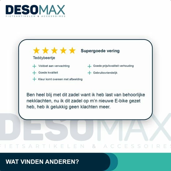 Deso All In One Fietszadel - Comfortabel Gel Zadel - Unisex - Zadelvering Ergonomisch Design - Zwart 8 Deso All In One Fietszadel - Comfortabel Gel Zadel - Unisex - Zadelvering Ergonomisch Design - Zwart - Afbeelding 8