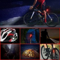 Lovnix - Oplaadbare Fietslamp LED Verlichting Set - USB Oplaadbaar - Fietslicht Met LED Lamp - Voor- En- Achter Licht - Regenbestendig - Geschikt Voor Mountainbike Fietsen Wandelen Speleologie -Windgoo Shop 550x550 772