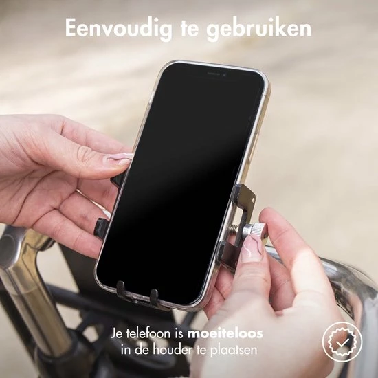 IMoshion Telefoonhouder Fiets - GSM Houder Fiets - Telefoonhouder Motor & Scooter - Universeel - Zwart 8 IMoshion Telefoonhouder Fiets - GSM Houder Fiets - Telefoonhouder Motor & Scooter - Universeel - Zwart - Afbeelding 8