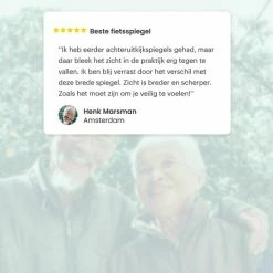 Merkloos Fietsspiegel - Fietsspiegel EBike - 360 Graden Verstelbaar - Links - Fietsspiegel Op Stuur - Fiets Spiegel - Achteruitkijksspiegel -Windgoo Shop 550x550 796