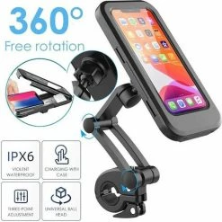 Viatel Telefoonhouder Fiets -Waterdichte Fietshouder Voor Alle Telefoons Van 4 Tot 6.7 Inch Waterproof En Dustproof Bike Mount Holder Fiets Stuur Houder Voor Onder Andere IPHONE 12(met Magneet /Samsung Galaxy -Windgoo Shop 550x550 799