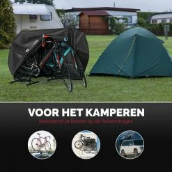 LOOXOLIFE Fietshoes - Voor 1 Fiets Of 2 Fietsen Waterdicht - XXL - Ultra Sterk & Dik - Premium PU Coating - Met Opberghoes -Windgoo Shop 550x550 828