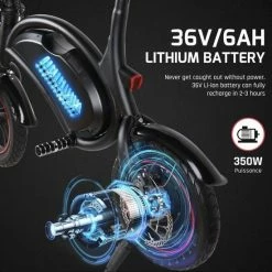 FOXSPORT Windgoo B3 Opvouwbare Elektrische Fiets - Zwart - 20 Km Per Uur -Windgoo Shop 550x550 840