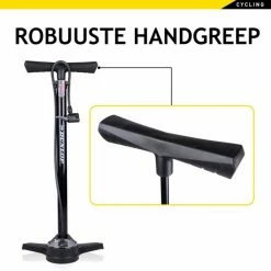 Dunlop Fietspomp Met Drukmeter - Dubbel Ventiel - Hollands Ventiel/ Frans Ventiel/ Autoventiel -Windgoo Shop 550x550 86