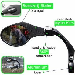 Merkloos Life-X Fietsspiegel Ebike 360 Verstelbaar Links