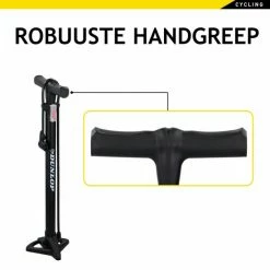 Dunlop Fietspomp - Presta/ Dunlop/ Schrader - Met 2 Adaptoren - Staande Pomp - 62,5 Cm Hoog -Windgoo Shop 550x550 87