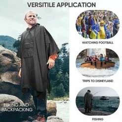 BOTC Poncho - Regenponcho - Fietsponcho Fiets - Unisex - Dames & Heren - Waterdicht -Windgoo Shop 550x550 874